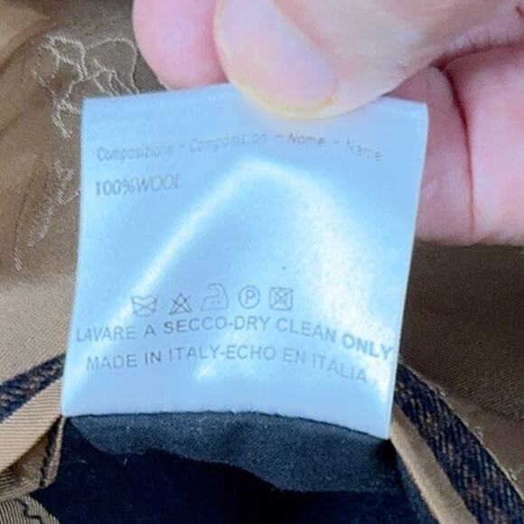 Brioni Senato Italy 100% Wool Brown 3 Button Single Breast Blazer Jacket 44 R - Picture 9 of 13